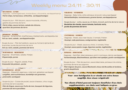 Weekmenu 