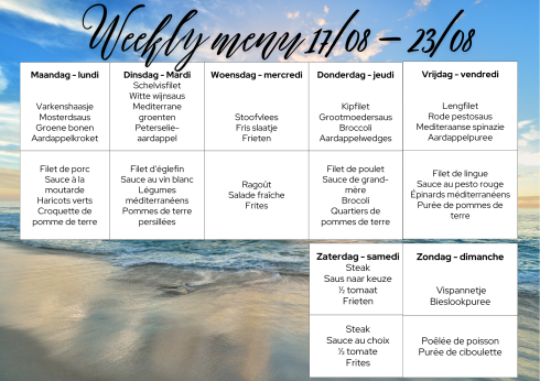 Weekmenu